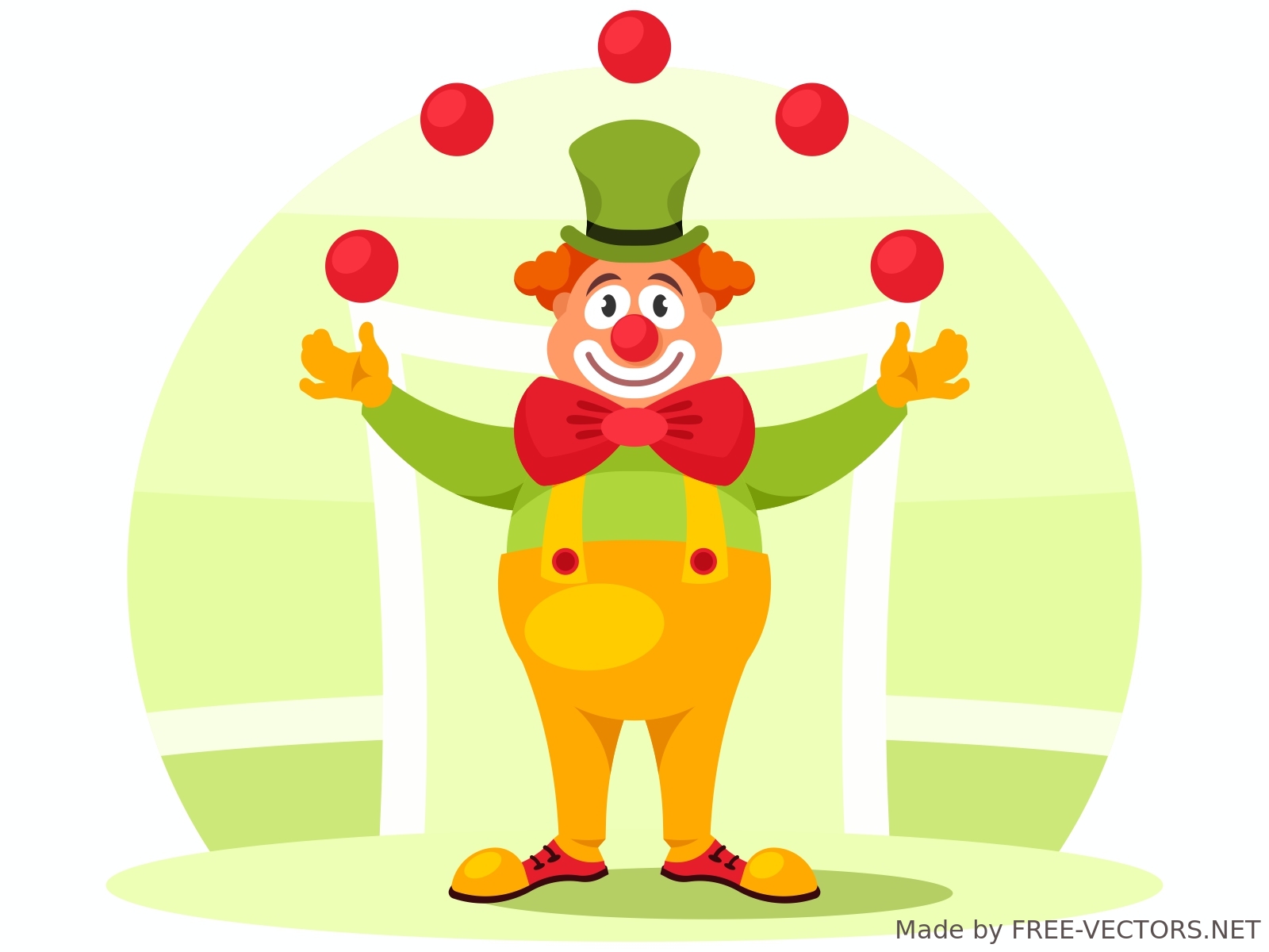 Circus clown vector