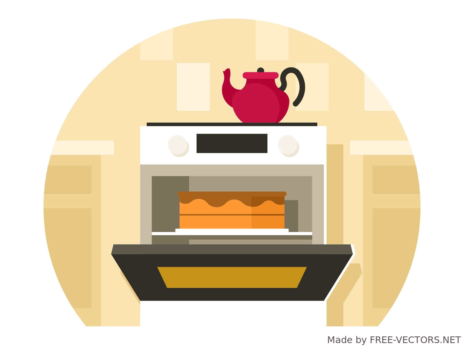 Electric cooker oven Royalty Free Vector Image