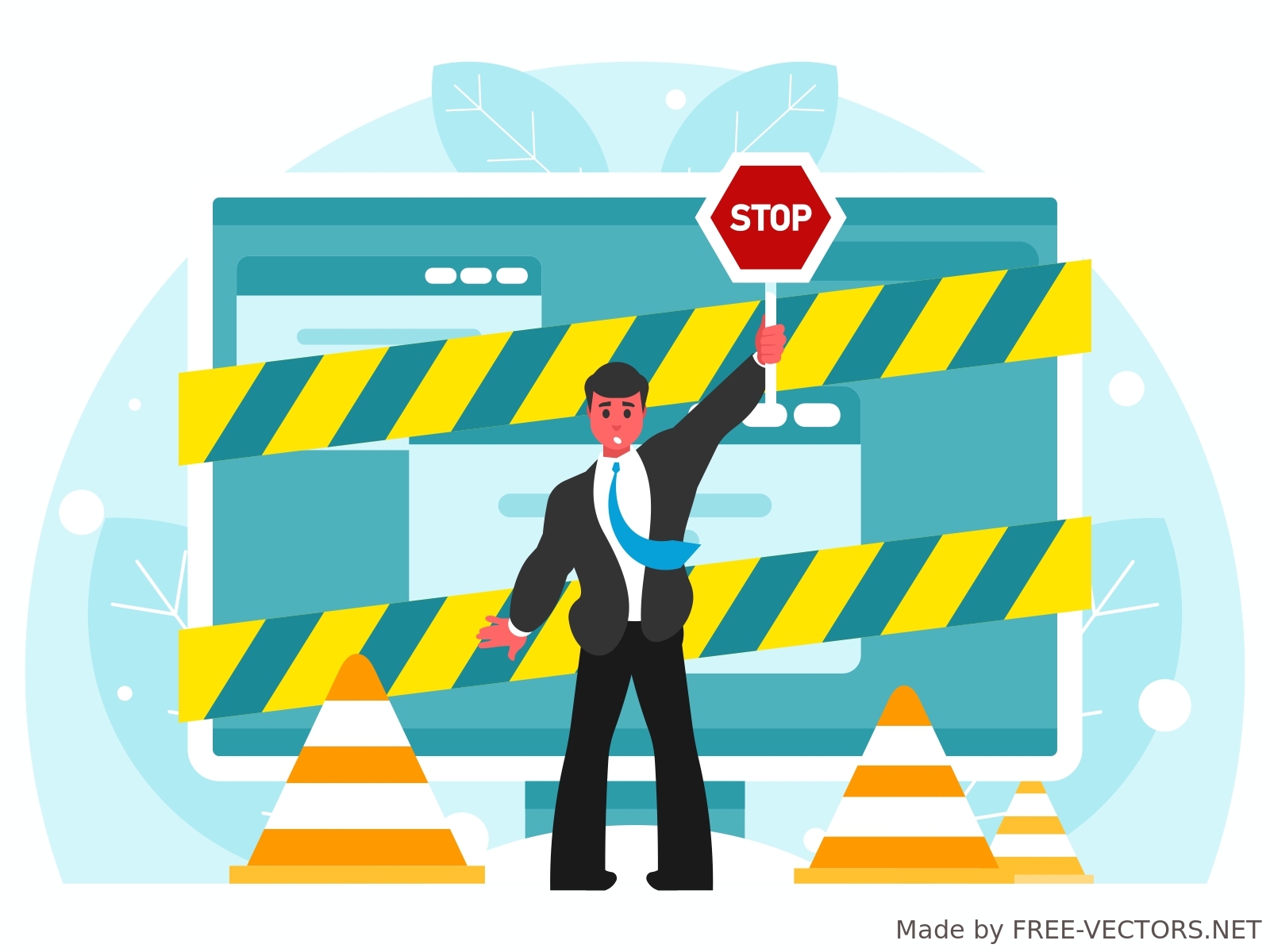 STOP sign vector