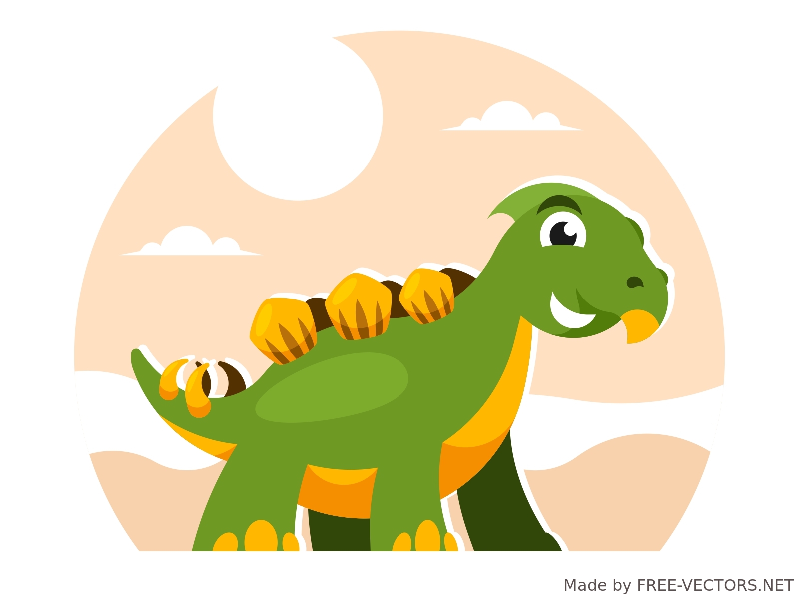 Baby stegosaurus dinosaur